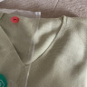全棉时代女士针织衫女棉线衣无缝打底衫修身 影绿色 165  晒单实拍图