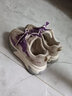 达芙妮老爹鞋女款2026爆款春季透气鞋子女厚底增高女鞋榴莲底轮胎跑步鞋 米紫色【5.5CM榴莲底】 39 实拍图