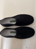 泰和源老北京布鞋男士春秋平底休闲透气舒适一脚蹬手工千层底布鞋 黑色相巾 40 实拍图