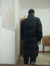 左斯客 棉衣男中长款加厚外套冬季新款韩版青少年帅气棉服男棉袄大衣 黑色 3XL 实拍图
