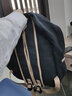 宾拓（BESSTOVV）书包男中学生高中大学生帆布双肩包男港风纯色简约大容量休闲背包 黑色大号 实拍图