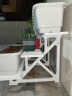 爱丽思（IRIS）花架塑料露台台阶花盆架子园艺用品阳台种菜盆支架花架落地式 WS900白三层宽90*高67*进深75cm 实拍图