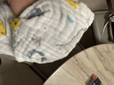 婧麒（JOYNCLEON）纱布婴儿浴巾宝宝新生A类儿童纯棉吸水家用洗澡包被裹巾 可爱熊头【六层棉纱 舒适亲肤】 105*105cm 实拍图