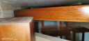 迪美尔 实木餐桌椅组合小户型中式家具可伸缩折叠家用长方形吃饭桌 一桌八椅 （榉木色） 晒单实拍图