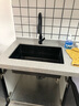 KOFEHLR厨房304不锈钢纳米水槽黑色加厚洗碗池大容量单槽手工洗菜台下盆  60*45CM  抽拉龙头黑色水槽套装 实拍图