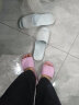 步术 拖鞋女中国台湾进口夏季家居时尚鱼嘴防滑防臭软底轻便静音 天青蓝 M(建议37-38码/鞋长约25.5cm） 实拍图