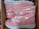 哈比熊童鞋儿童雪地靴男童靴子加绒棉鞋女童短靴AW7089 粉色30码 实拍图