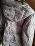 鸭鸭新国标羽绒服女短款秋冬新款面包服休闲百搭简约连帽外套KL 米色 XL 实拍图