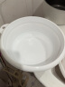 家の物语（KATEI STORY）日本进口可折叠洗脸盆便携式家用大号洗衣盆塑料洗脚盆小盆子婴儿 白色 实拍图