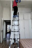 镁多力（midoli）伸缩梯子家用折叠梯加厚铝合金人字梯工程梯多功能2.5=直梯5.0米 实拍图