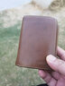 歌若拉驾驶证皮套男士多功能真皮卡包机动车行驶证件保护套二合一驾照套 卡其色-钱包版竖.款 实拍图
