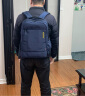 美旅箱包旅行双肩包男女撞色电脑包17.3英寸商务通勤背包NJ5*41003深蓝色 实拍图