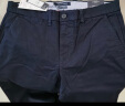 TOMMY HILFIGER【轻弹感】男商务通勤弹力斜纹修身直筒西裤长裤休闲裤J1764 黑色001 -修身版-拍大一码 32 (2.5尺) 实拍图