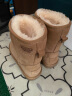 百丽舒适雪地靴女商场同款羊毛加绒中筒靴A4A1DDZ3 棕色 38 晒单实拍图