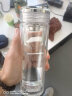 德琅（DELANG）德国品牌水晶杯双层玻璃杯商务办公茶水分离杯男女高档茶杯320ml 茶水分离杯8003-镜面杯盖-茶滤款 实拍图