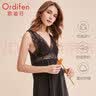 欧迪芬（Ordifen）【明星同款】女士睡裙性感蕾丝轻薄无袖休闲睡裙家居睡裙XH0101 黑色 M 实拍图