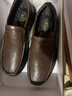 骆驼（CAMEL）软底舒适耐磨套脚秋中年商务休闲皮鞋男 GE12235379 棕色 38 实拍图