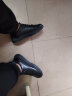 PUWEIKA鞋子男鞋2024年新款夏季休闲黑色板鞋软底轻便防滑男士商务皮鞋 黑色 39 实拍图