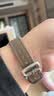 MSSM适用苹果手表表带applewatch手表小蛮腰真皮女表带iwatch S11/ultra3/S10/9/8/SE3 褐色38/40/41mm 实拍图