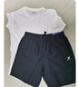 特步（XTEP）运动套装男夏季健身跑步服篮足球服男士休闲速干衣短袖短裤两件套 白色【速干套装】店长推荐 2XL 实拍图
