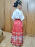 迪士尼童装汉服女童夏装套装儿童马面裙一片式唐装中国风女大童裙子春秋 凤凰款红色马面裙套装【夏款】 140 尺码9~10岁【130-140cm】cm 实拍图