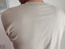 京东京造【重磅系列】圆领短袖t恤男宽松重磅纯棉T恤男23夏 卡其色 L 实拍图