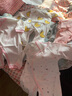 翘脚鸭 婴儿衣服新生儿连体衣秋冬季满月宝宝睡衣纯棉百天爬爬服春秋款 粉小熊2件【四季·系带款】 52cm （新生或待产） 实拍图