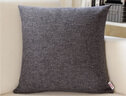 居八佰纯色亚麻沙发抱枕样板房靠垫客厅床头民宿靠枕套现代简约腰枕 深灰色（加厚素色亚麻） 45*45cm抱枕套+枕芯 实拍图