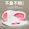 利达妮（TZLDN）椰子运动拖鞋男外穿厚底防滑防臭户外沙滩情侣踩屎感男士拖鞋夏季 白粉 【软弹中垫可拆卸】 40-41 【标准码】 实拍图