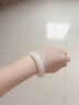 饰玉轩 玉手镯女款天然A货阿富汗羊脂白镯子送妈妈送女友感恩节礼物 （56-57）【适合100-115斤】 实拍图