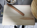 臻三环 擀面杖 实木滚轴 家用枣木面板 擀饺子皮专用 擀面棍 烘焙工具 长39cm、直径中间3.6cm、两头3.5cm 实拍图