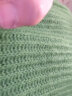 伊芙丽毛衣女2022秋季新款圆领马海毛绿色针织套头衫 草绿 160/85CM/M 晒单实拍图