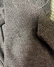 初棉格雷系圆领羊毛小开衫 25春内搭针织衫 灰色软糯叠穿毛衣女 花灰色 L 实拍图