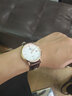 天王（TIAN WANG）手表情侣腕表石英表男士防水休闲手表女士时尚简约小表盘手表3874 白盘棕色皮带男表 实拍图