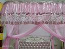 罗曼卡尼 土豪金手动导轨蚊帐1.8m双人家用U型轨道公主三开门1.5米床 A27粉色（手动导轨） 200cm*180cm*210cm 长*宽*高 实拍图