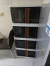京东京造 免安装收纳柜 大容量储物柜 收纳箱移动带滑轮 特大64面宽*2层 实拍图