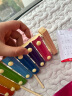 达闻西 宝宝早教彩色八音琴木质手敲琴婴幼儿小木琴儿童木制玩具 红色 实拍图