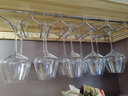 玖都龙 不锈钢红酒杯架子悬挂倒挂架高脚杯架葡萄酒杯架吊杯架倒挂家用 杯架-【22cm六排】 实拍图
