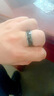 流行时尚创意感温戒指韩版学生个性潮人创意温度嘻哈指环钛钢时尚单身尾戒饰品无需充电 NFC太阳能感应【银】无需充电 10号直径19.8一周长62.1MM 实拍图