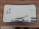 林盛 陶瓷旅行茶具简约家用功夫泡茶壶茶杯便携式旅游包车载竹茶盘 15件套吉祥如意西施壶套装 白瓷 实拍图