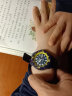 卡西欧（CASIO）男女表学生手表运动手表 夜光防水石英表带星期日历腕表 蓝表黄圈MRW-200HC-2B 实拍图