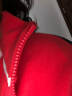 水孩儿童装男童女童秋装新款摇粒绒外套时尚洋气保暖风衣中大童宝宝上衣 珊瑚红 160cm 实拍图
