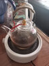 叁坤 加厚玻璃茶壶耐热煮茶器养生壶泡茶烧水提梁壶普洱花茶壶过滤家用保温煮茶电陶炉功夫茶具 铜珠壶+白色茶炉 实拍图