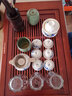 金灶（KAMJOVE）古花木实木茶盘茶台 功夫茶具托盘套装 整套茶具 KW-25 中号款搭配KP-60、 P-302 实拍图