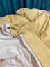 MIDO HOUSE铭都100支磨毛床品秋冬保暖亲肤床上四件套100%全棉纯棉床单被套 【100支新疆长绒棉-磨毛】鸢尾黄配香槟金 1.5m 床单款 （被套200*230cm） 实拍图