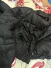 棉致穿搭高级感羽棉绒服女秋冬季2025年纯色洋气连帽设计感宽松外套女 黑色 M 实拍图