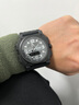 infantry鹰轰黑武士手表男款双眼系列时尚休闲双显男女手表生日礼物送男友 黑灰47mm 实拍图