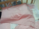 罗莱家纺纯棉全棉60支贡缎简约单人拆件枕套一对装纯色丝滑 伊斯卡恩枕套-粉色 60支 一对 48cm*74cm 实拍图