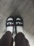 斐乐（FILA）女鞋运动拖鞋厚底凉拖沙滩鞋漂流船 黑-BK 38 实拍图