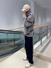 BJHG不计后果冬美式加厚仿羊羔绒棉服男潮宽松保暖毛绒情侣棉衣外套女 灰色 L 实拍图